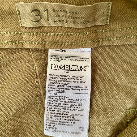 Banana Republic Olive Green Skinny Ankle Cargo Pant - Picture 7 of 7